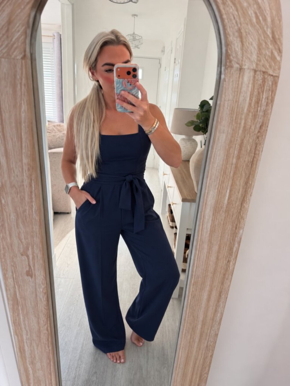 Fashion Women's Navy and Blue Jumpsuit